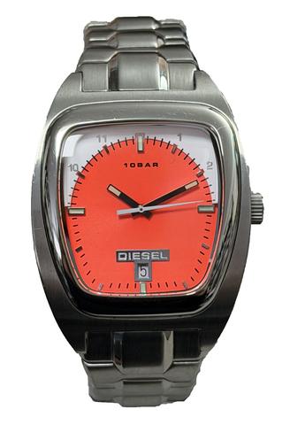 Diesel DZ-1070 Orange Dial Stainless Steel Men's Quartz Watch | eBay