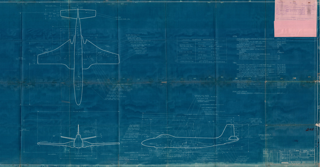 F2H-3 General Arrangement 8-18-51a - RDowney