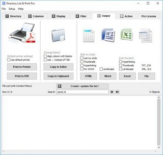 Directory List and Print Pro v4.20