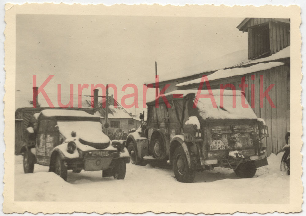 Foto Wehrmacht PKW Kübel VW Typ82   Eeinheits Wagen Horch Russla