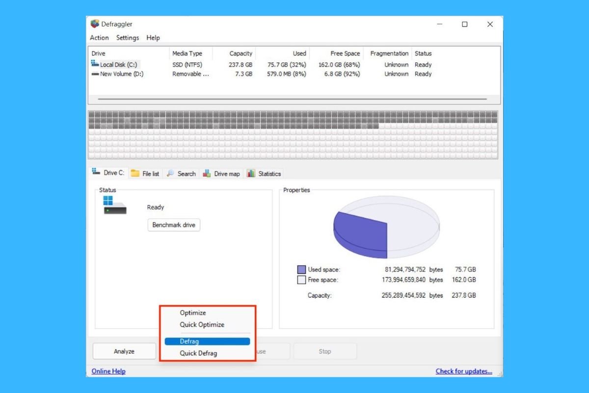 Disk Defragment Windows 10/11