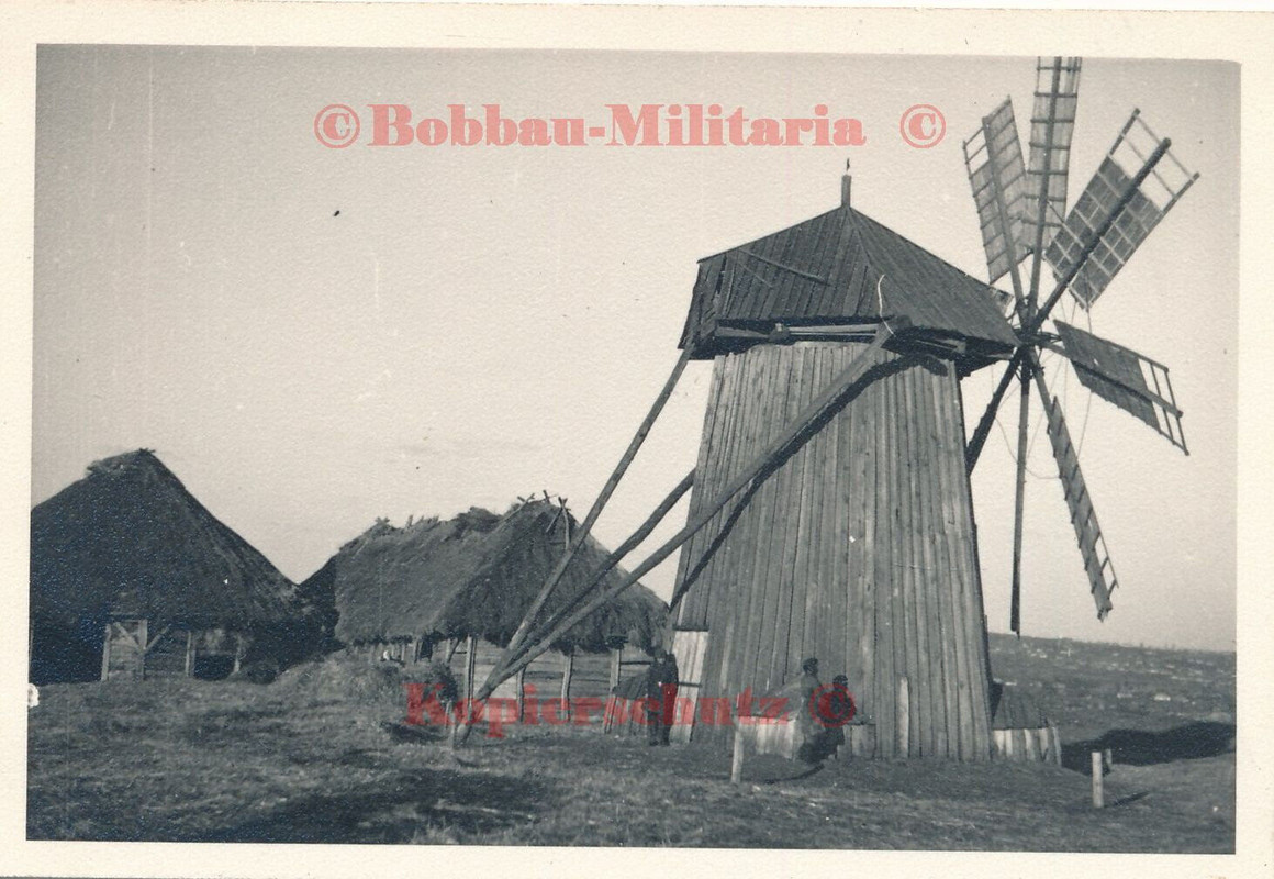 Ukraine Gretschany 1943 Windmühle wind mill Quartier Wehrmacht RK-Schwester