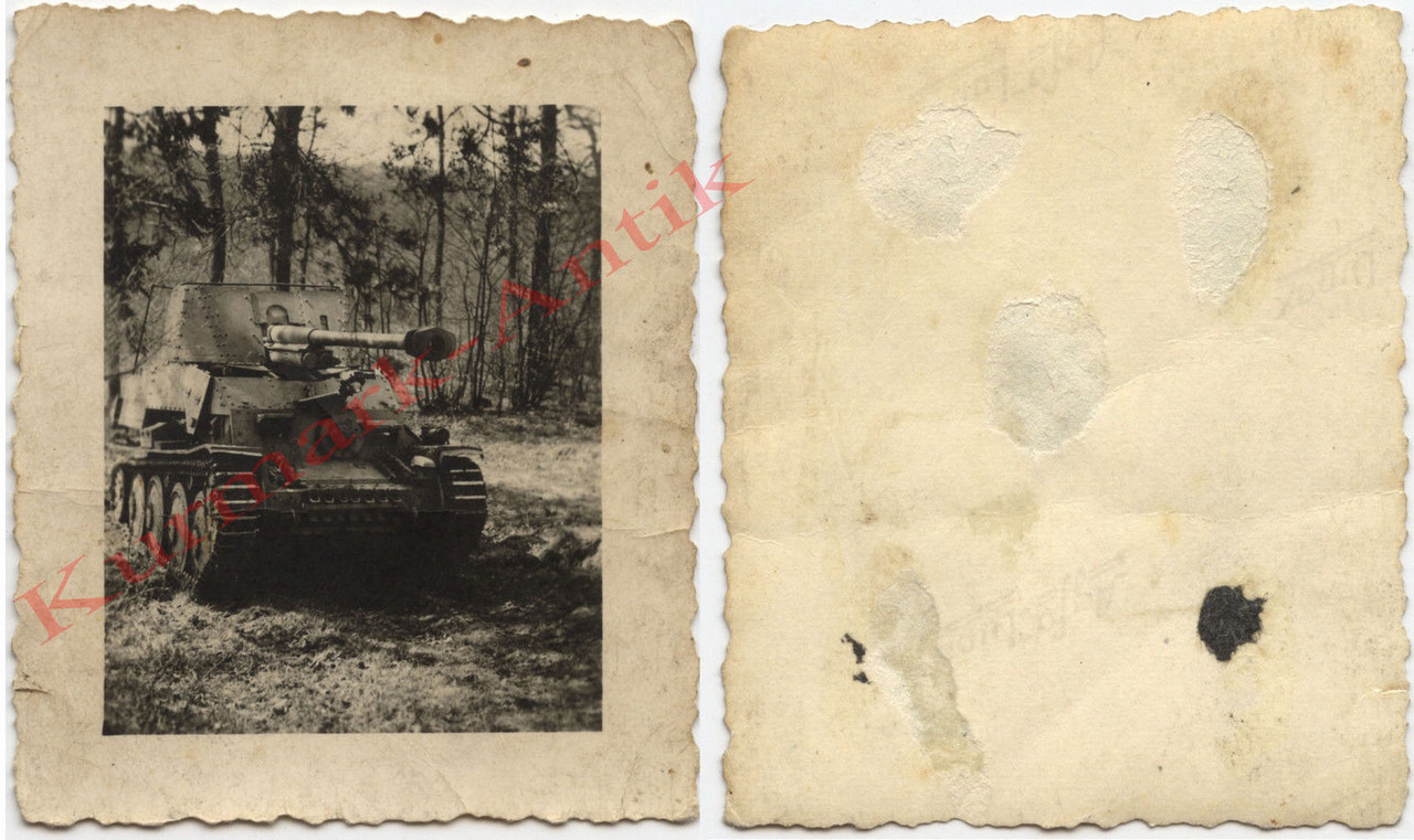 Foto Wehrmacht 1944 Panzer Jäger Marder 7,5cm