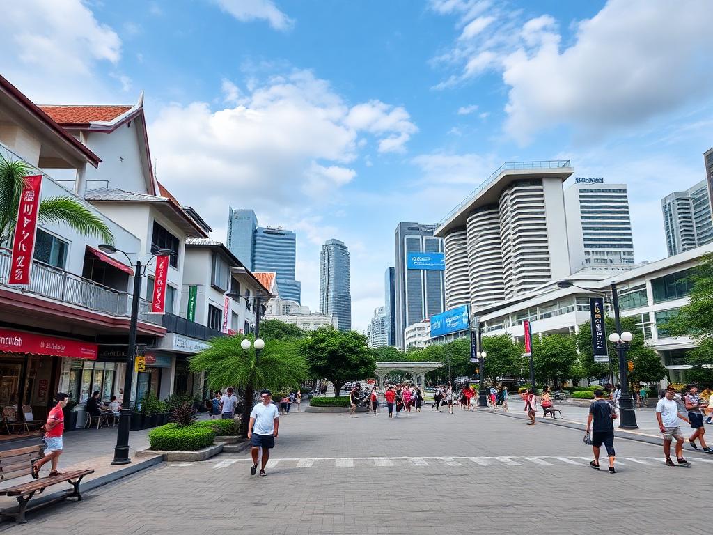 In addition to English, the inhabitants speak Singlish