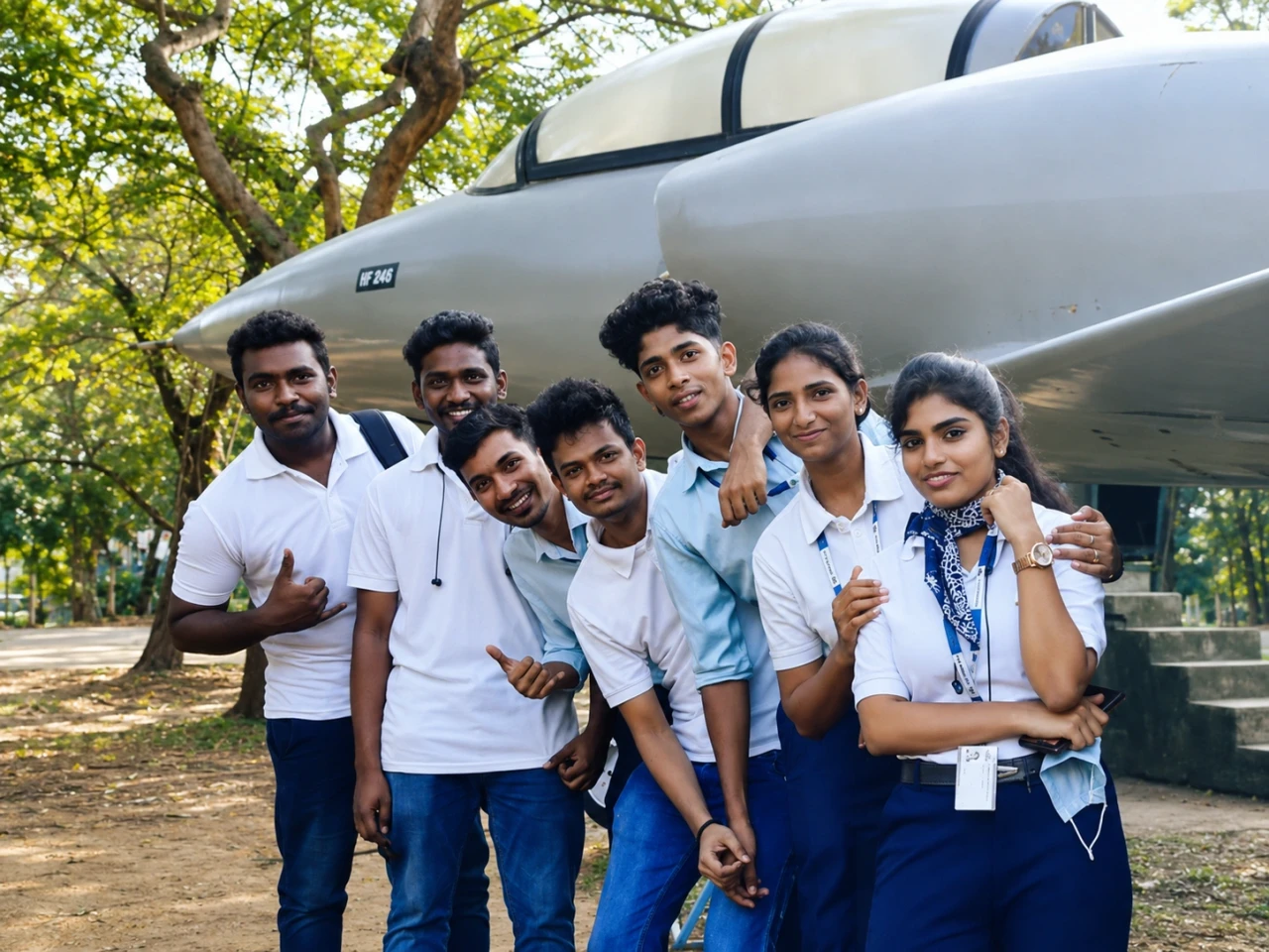 Students during flight dispatch training