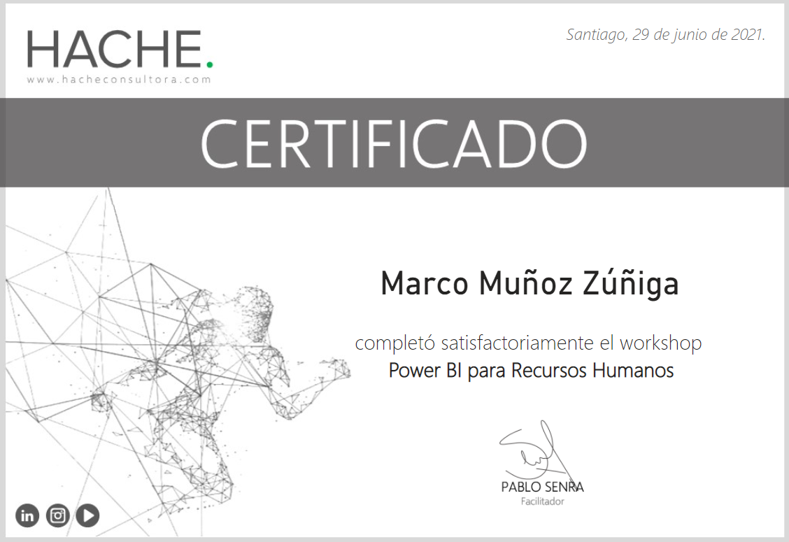 Certificado Power BI para RRHH - Muñoz, Marco