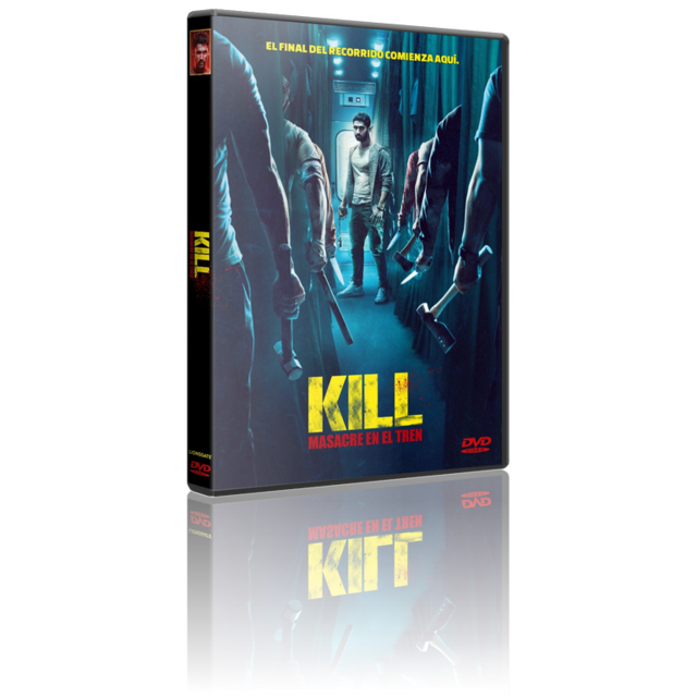 Portada - Kill, Masacre en el Tren [DVD9 Custom][Pal][Cast/Fra/Ale/Ind][Sub:Varios][Acción][2023]