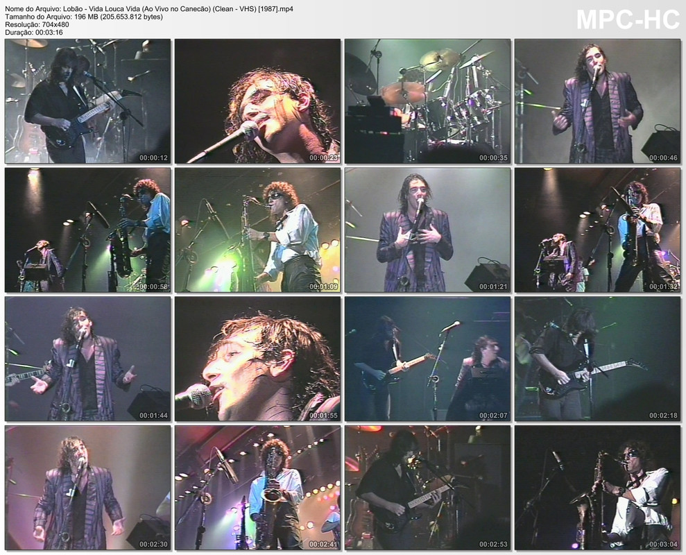 Lobão - Vida Louca Vida (Ao Vivo no Canecão) (DVD's Raros) (Clean - VHS) [1987]