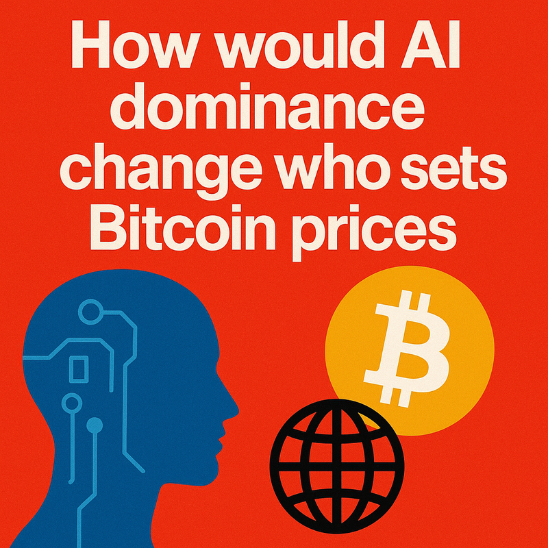 How would AI dominance change who sets Bitcoin prices