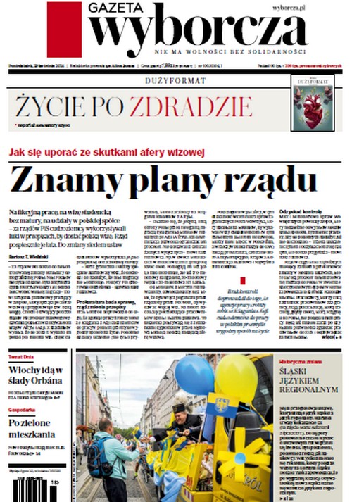 Gazeta Wyborcza 29.04.2024
