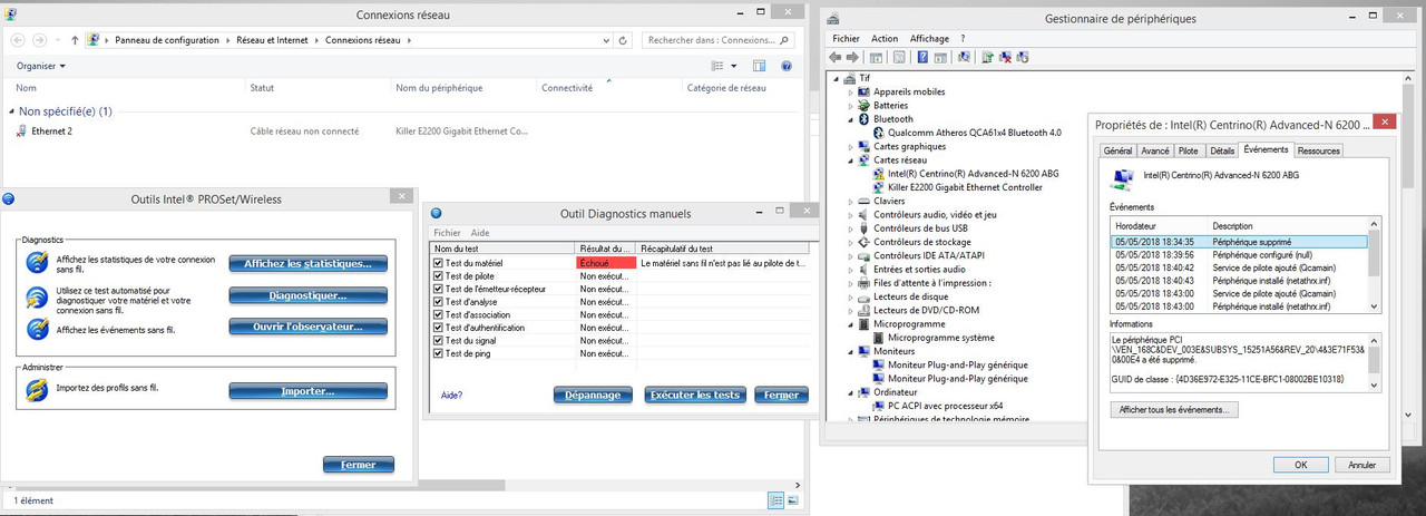 problème carte réseau