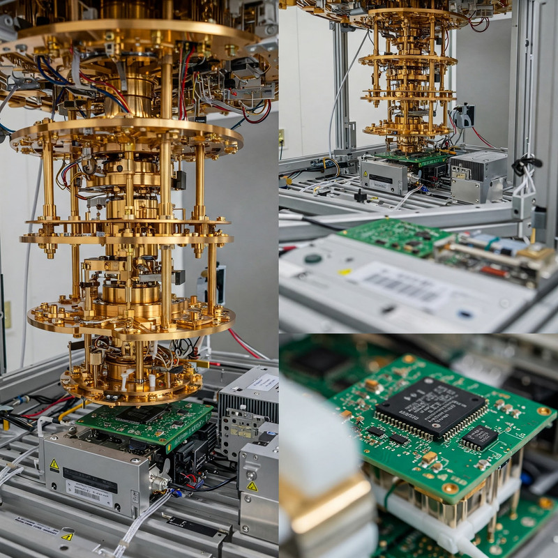 AI in Earth Observation Satellite, depicting a futuristic satellite using AI to analyze Earth's surface.