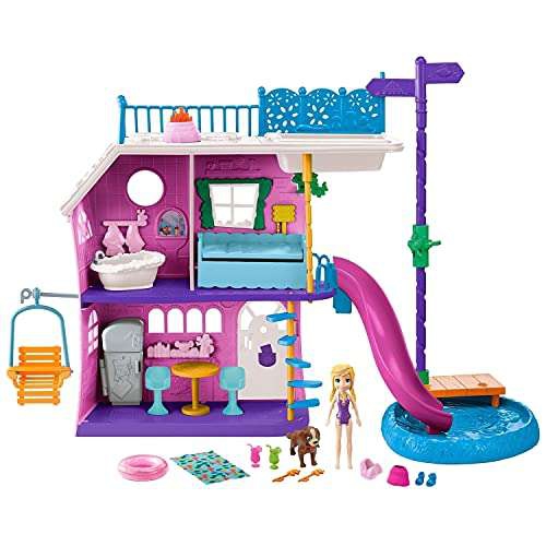 Amazon: Polly Pocket! Casa Del Lago De Polly, Casa De Vacaciones