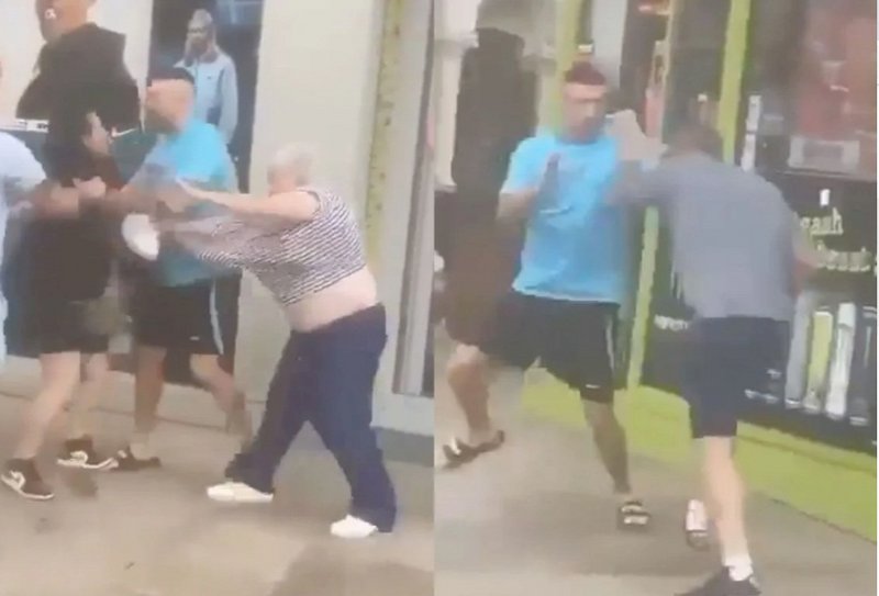 Баба и внук раздават тупаници в Белфаст