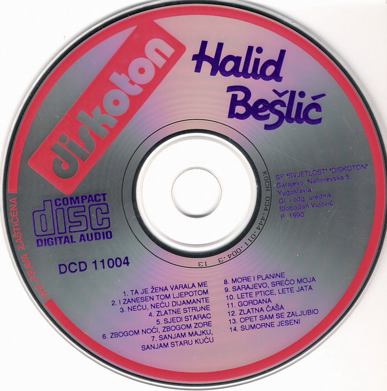 Halid Beslic - 1990 - Hitovi - CD