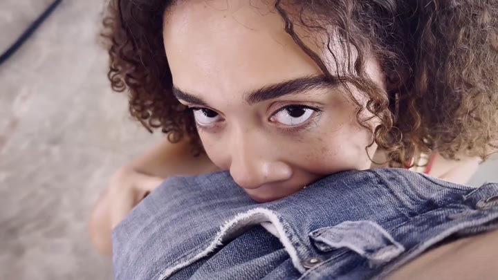 sexy curly big assed ebony teen rides bwc like crazy gets her cunt drilled at impossible angles