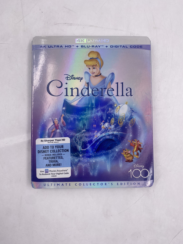 DISNEY 100 CINDERELLA ULTIMATE COLLECTOR'S EDITION 4K ULTRA HD BLU-RAY ...