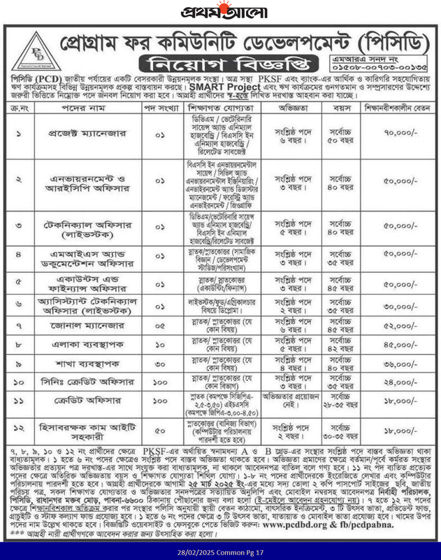 PCD-NGO-Job-2025