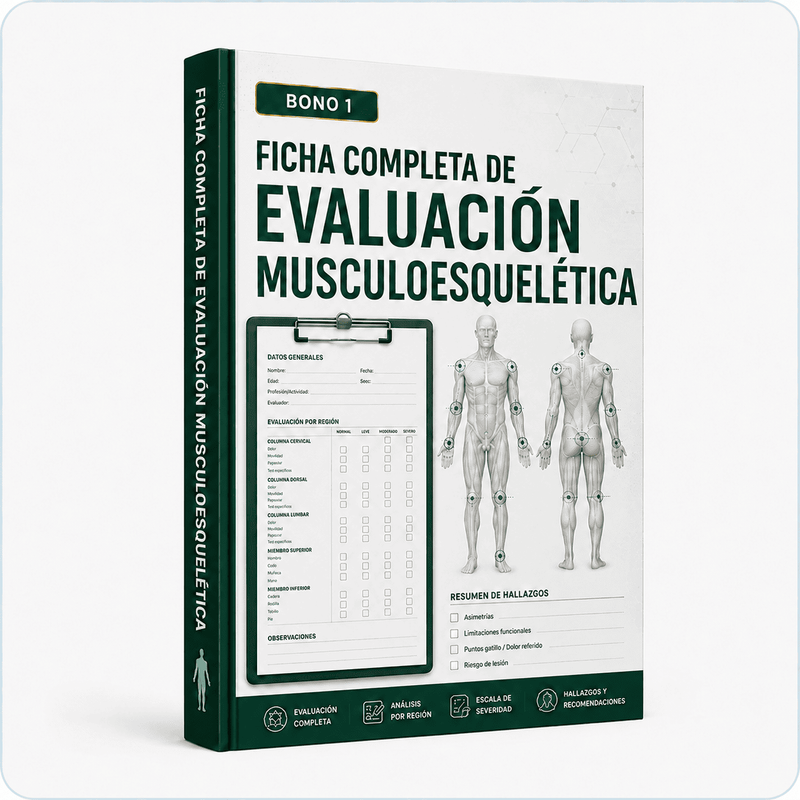 Portada del bono: Ficha Completa de Evaluación Musculoesquelética