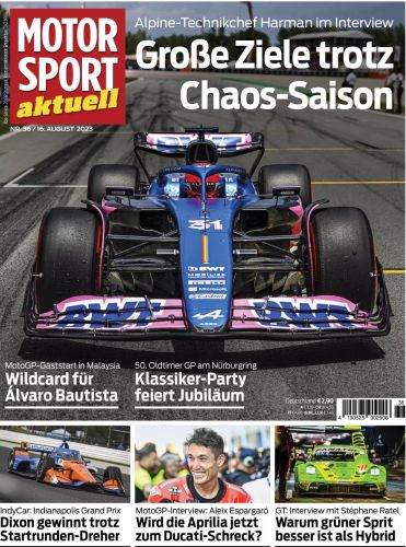 Cover: Motorsport Aktuell Magazin No 36 vom 16  August 2023
