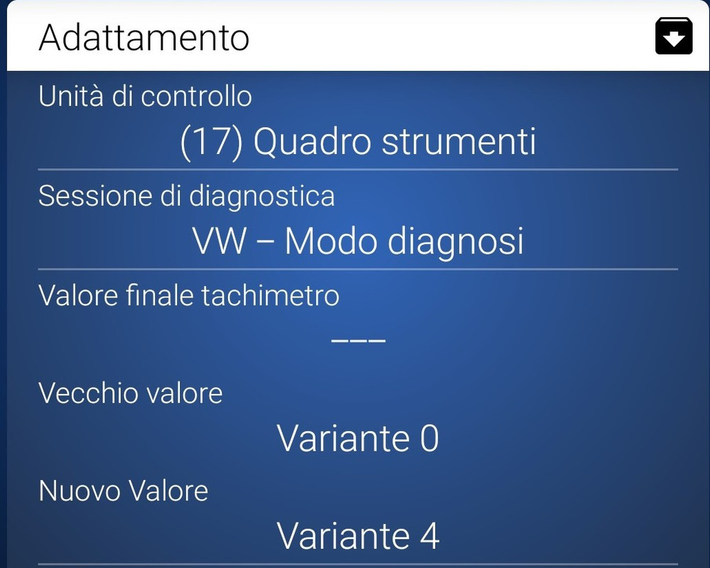 Tachimetro fondo scala 260 con intermedi