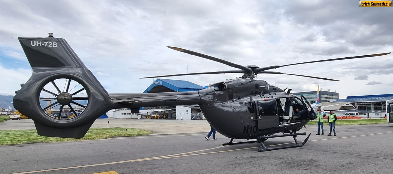 Airbus exhibe las capacidades de su helicóptero H-145M a las FFAA de Colombia