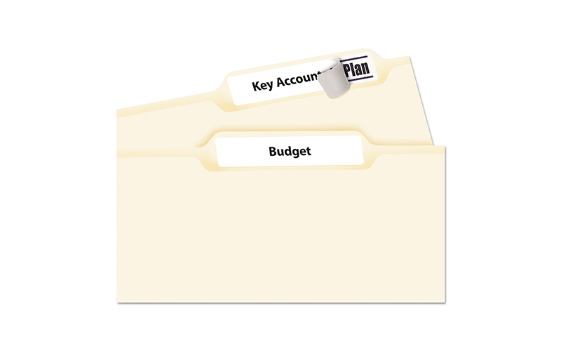 Avery 5366 Permanent TrueBlock File Folder Labels, 30/Sheet, 50 Sheets