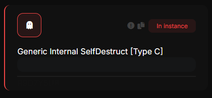 Generic Internal SelfDestruct Type C detection