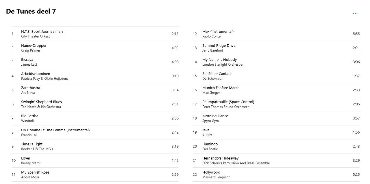 tunes back 7