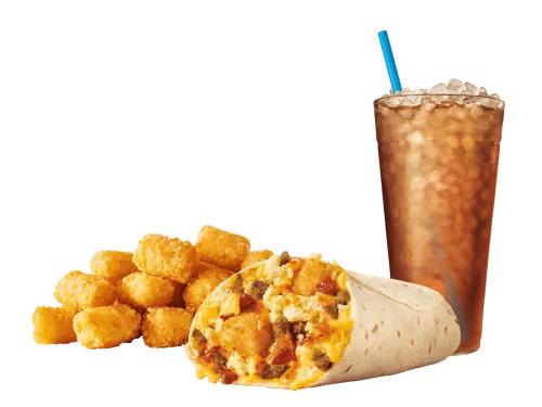 Ultimate Meat & Cheese Breakfast Burrito Combo