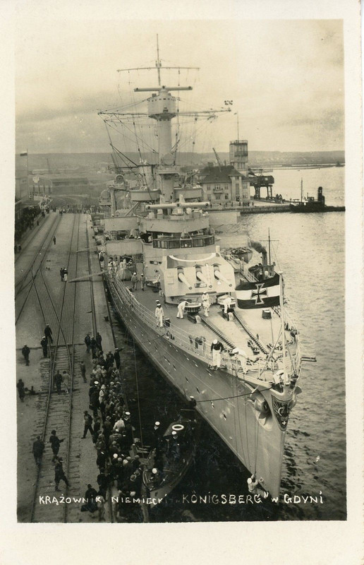Polen Polska KM Schiff Kreuzer Marine Königsberg