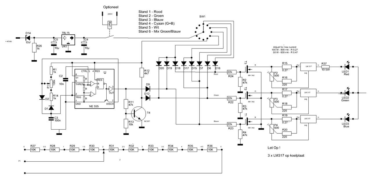 Regeling RGB   Mixer