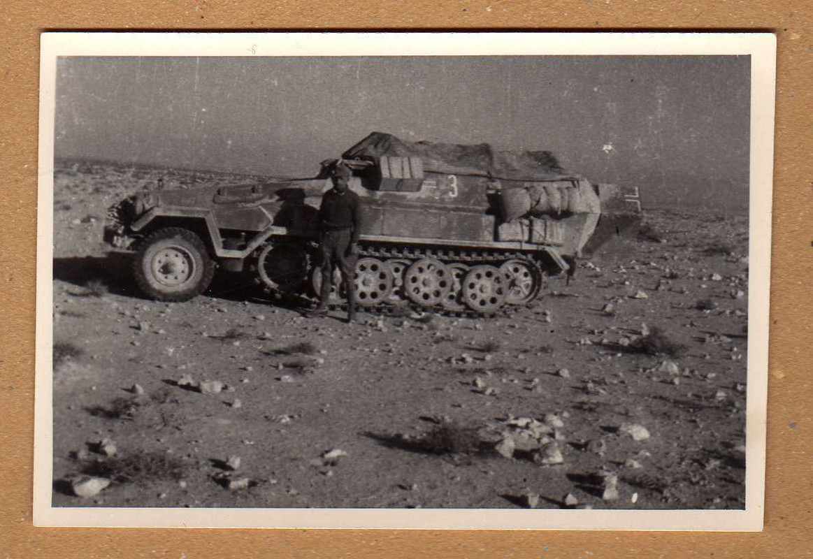 Foto Afrikakorps Wehrmacht Schützenpanzerwagen S