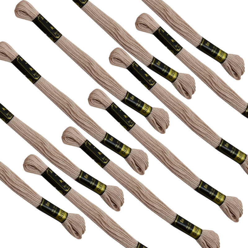 Hilos de anclaje mechones de algodón varados bordados a mano punto de cruz y punto largo - Imagen 104 de 129