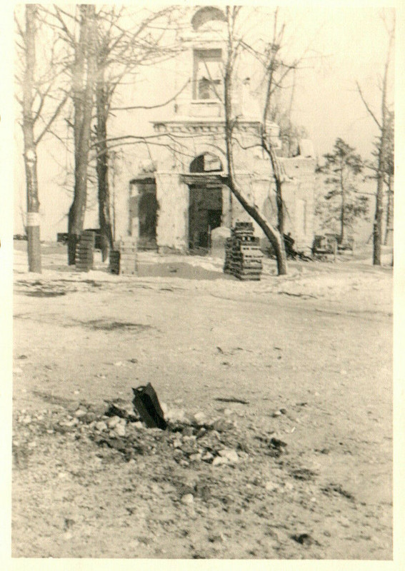 Foto, Smolensk im Winter 1941, zerstörte Kirchen2