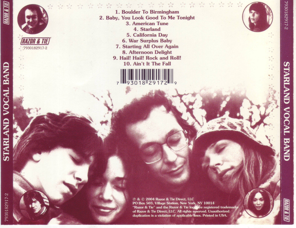 Starland Vocal Band 1976 EAC FLAC Contains Afternoon Delight