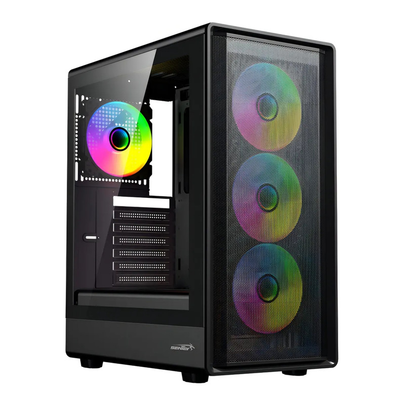 Gabinete Sentey Strega Argb Black 4x fan RGB