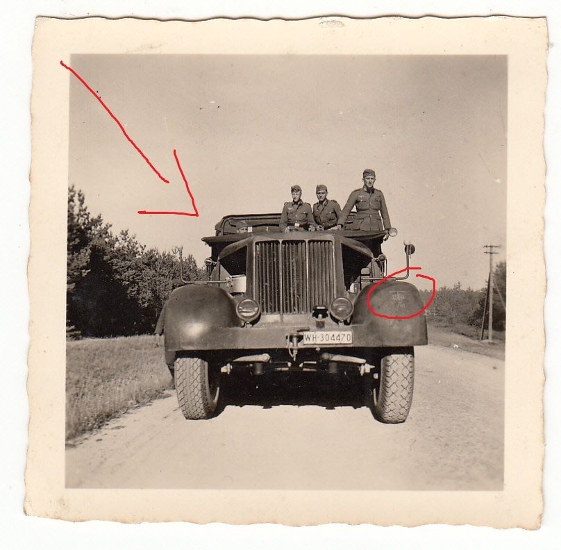 Foto Soldat Halbkette M1 Mörser Kennung Einsatz 