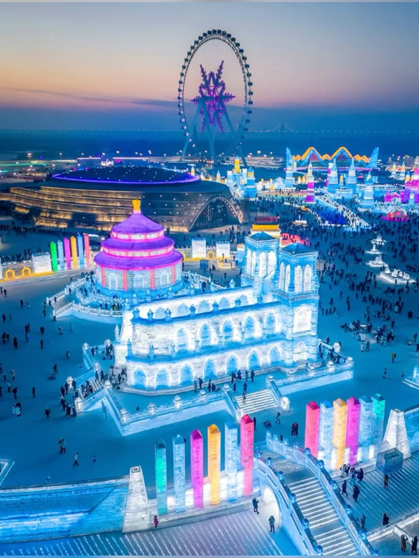 Harbin International Ice and Snow Sculpture Festival in China