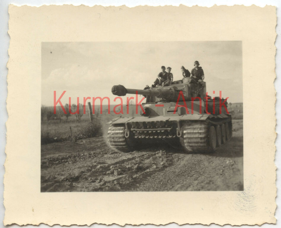 Foto Wehrmacht Panzer Tiger Russland 1944 Süd Abschnitt TOP Front Motiv !!