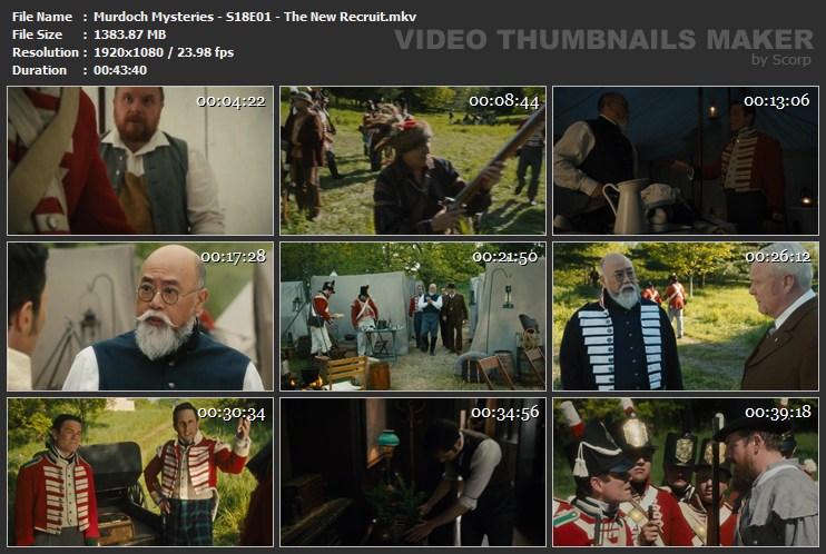 Murdoch Mysteries - S18E01 - The New Recruit.mkv