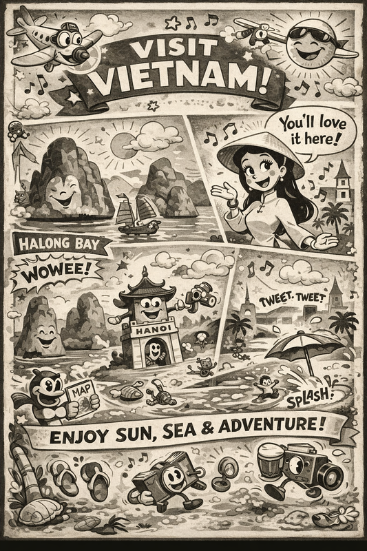 Áp phích phong cách Mid-Century Modern thập niên 1950