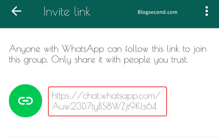 Membuat Link Grup pada WhatsApp