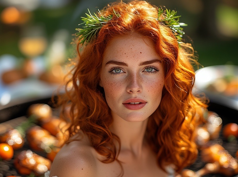 Garden wedding Redhair 0 07