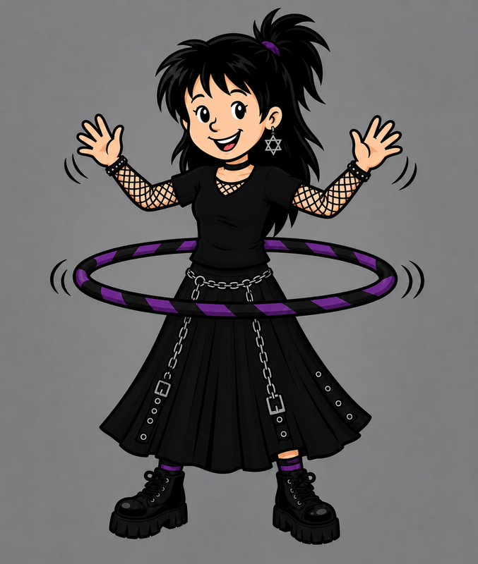 Goth Hula Hooper