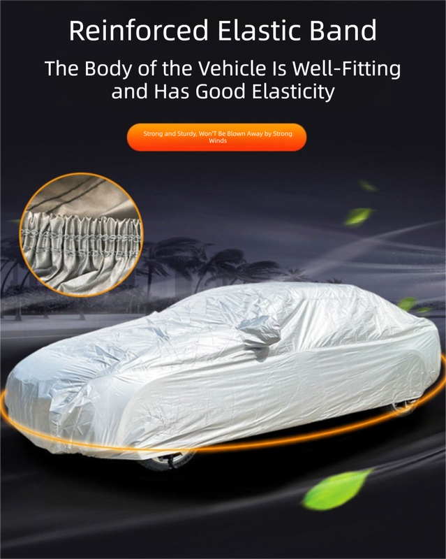 Silver YL Off-Road Vehicle Cover – 170T taffeta fabric, all-weather vehicle protection(4700×1900×1850MM)