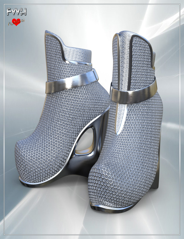 FWH Futuristic Wedge Heels for Genesis 8 Female(s)