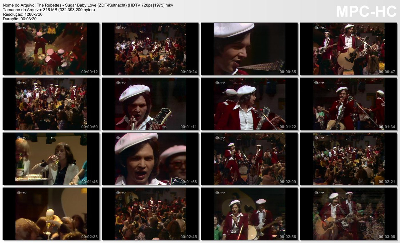 The Rubettes - Sugar Baby Love (ZDF-Kultnacht) (HDTV 720p) [1975]