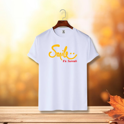 ইসলামিক ক্যালিগ্রাফি ডিজাইন কটন হাফহাতা টিশার্ট