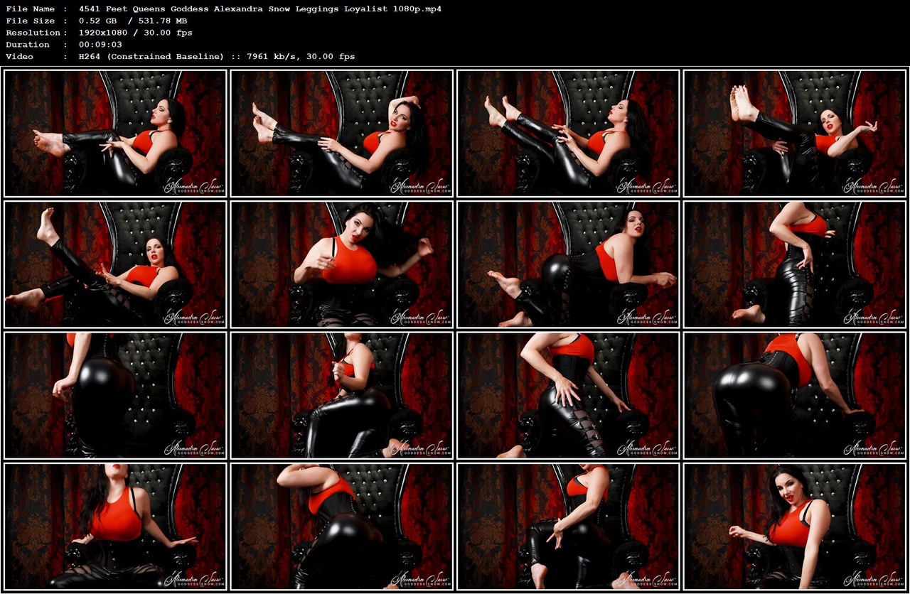4541 Feet Queens Goddess Alexandra Snow Leggings Loyalist 1080p mp4